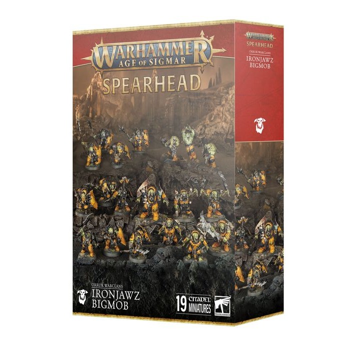(GW พร้อมส่ง) SPEARHEAD:ORRUK WARCLANS IRONJAWZ BIGMOB โมเดลวอร์แฮมเมอร์