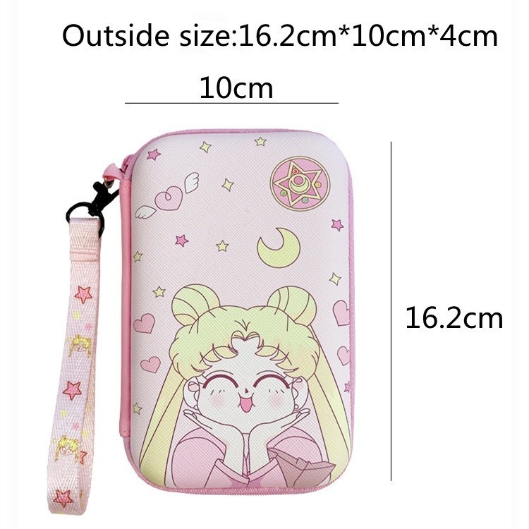 น่ารัก Cinnamoroll Ccd กระเป๋ากล้อง Hold-Proof Hard Shell การบีบอัด-Resistant การ์ดดิจิตอลขนาดเล็กกระเป๋าเก็บกล้องเหมาะสําหรับ Canon Sony กระเป๋าเครื่องสําอาง