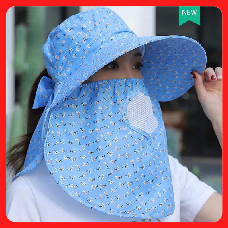 TOTH 3 colors หมวกกันแดดปีกกว้างuv หมวกกลางแจ้ง หมวกคลุมหน้า กันแดด กันลม และกันฝุ่น หมวกกันน้ำ