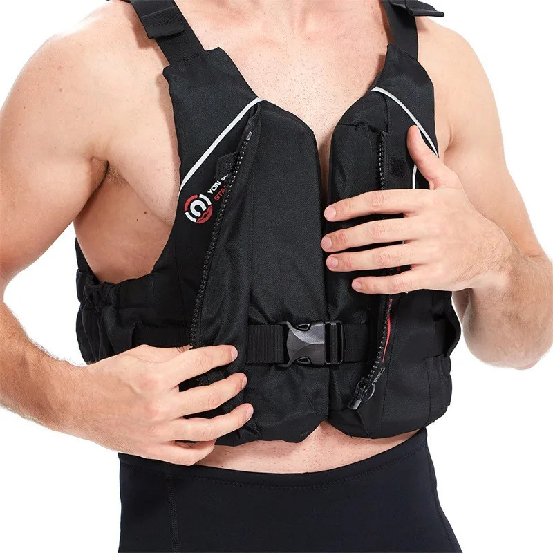 [Legend8] เสื้อชูชีพผู้ใหญ่ปรับหลายกระเป๋าเสื้อชูชีพลอยตัวปลอดภัยแล่นเรือใบเรือคายัคพายเรือแคนูตกปลากีฬาทางน้ําช่วยเหลือเสื้อกั๊ก