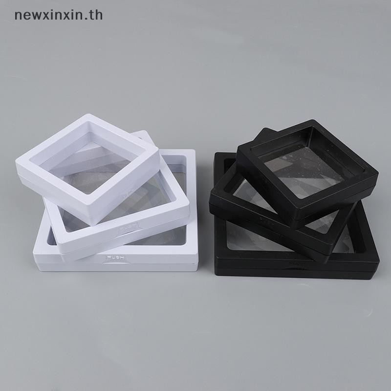 ^N^ เข็มกลัดฟิล์ม PE เหรียญ อัญมณี กล่องเก็บเครื่องประดับ เคสแหวนนิทรรศการกันฝุ่น {T}