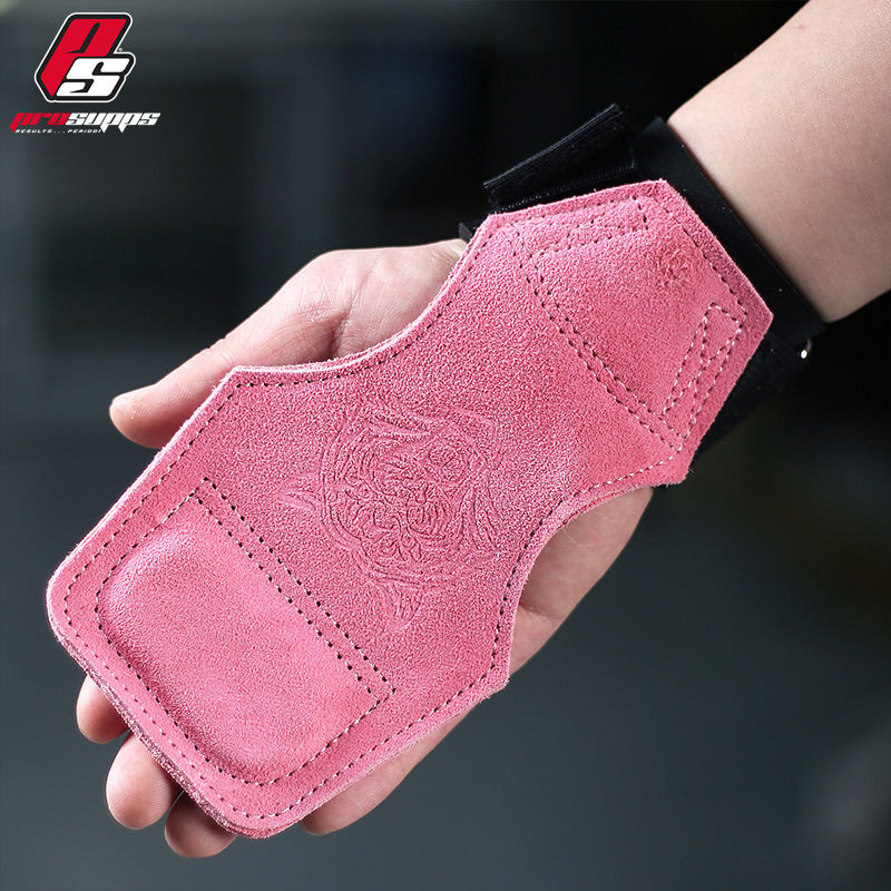 T Tiger Head Deadlift Booster Belt Cowhide Fitness Deadlift Palm Guard Pull-Up Wrist Guard