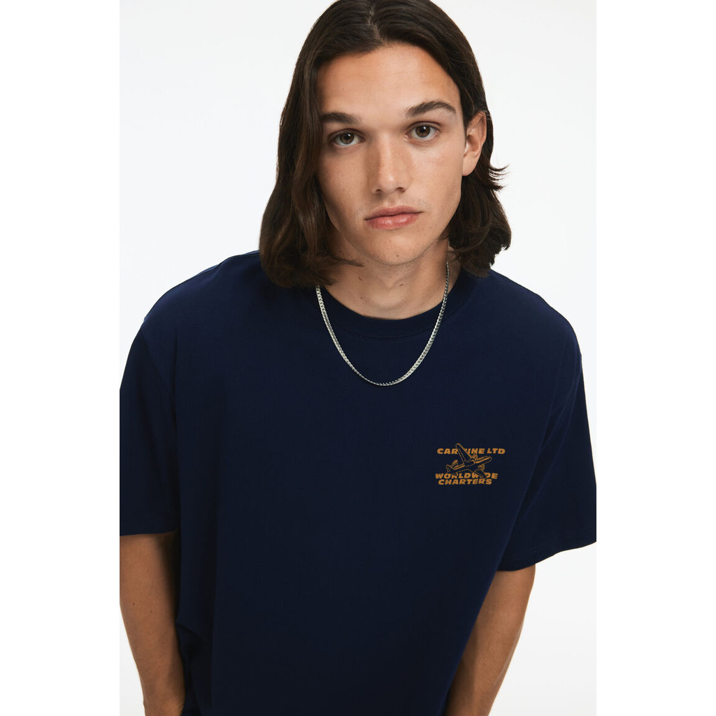 H&M(เอชแอนด์เอ็ม) เสื้อยืดพิมพ์ลายแบบหลวม ผู้ชาย 0967955_22