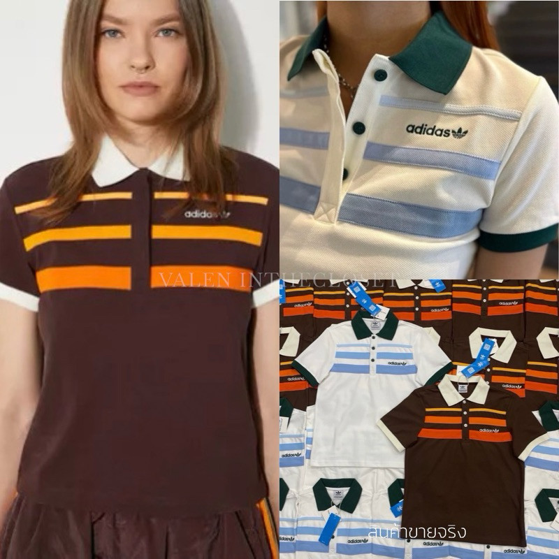 [Grace] ส่งด่วน 🛵 ADS polo stripe 📍 เสื้อโปโลคอปก ลายทาง คอลใหม่ชนช็อป โทนสีน่ารัก