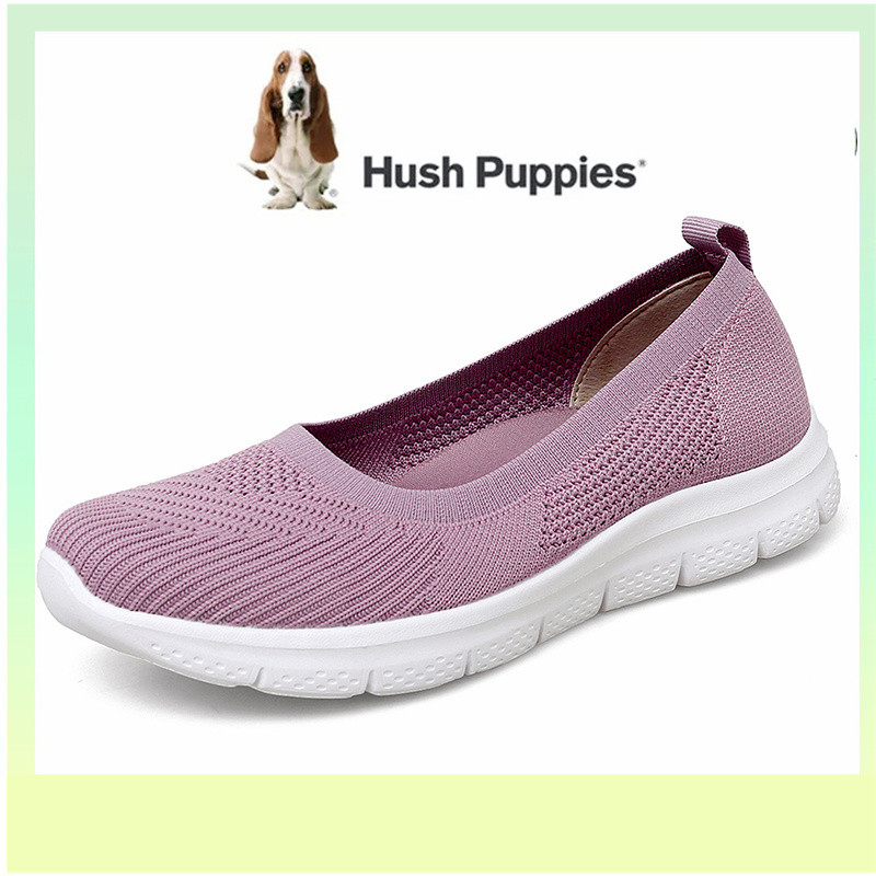 HUSH PUPPIES Hush Puppys รองเท้าผู้หญิงรองเท้าแบนผู้หญิงเกาหลี Hush Puppy รองเท้าผู้หญิงกีฬารองเท้าผ
