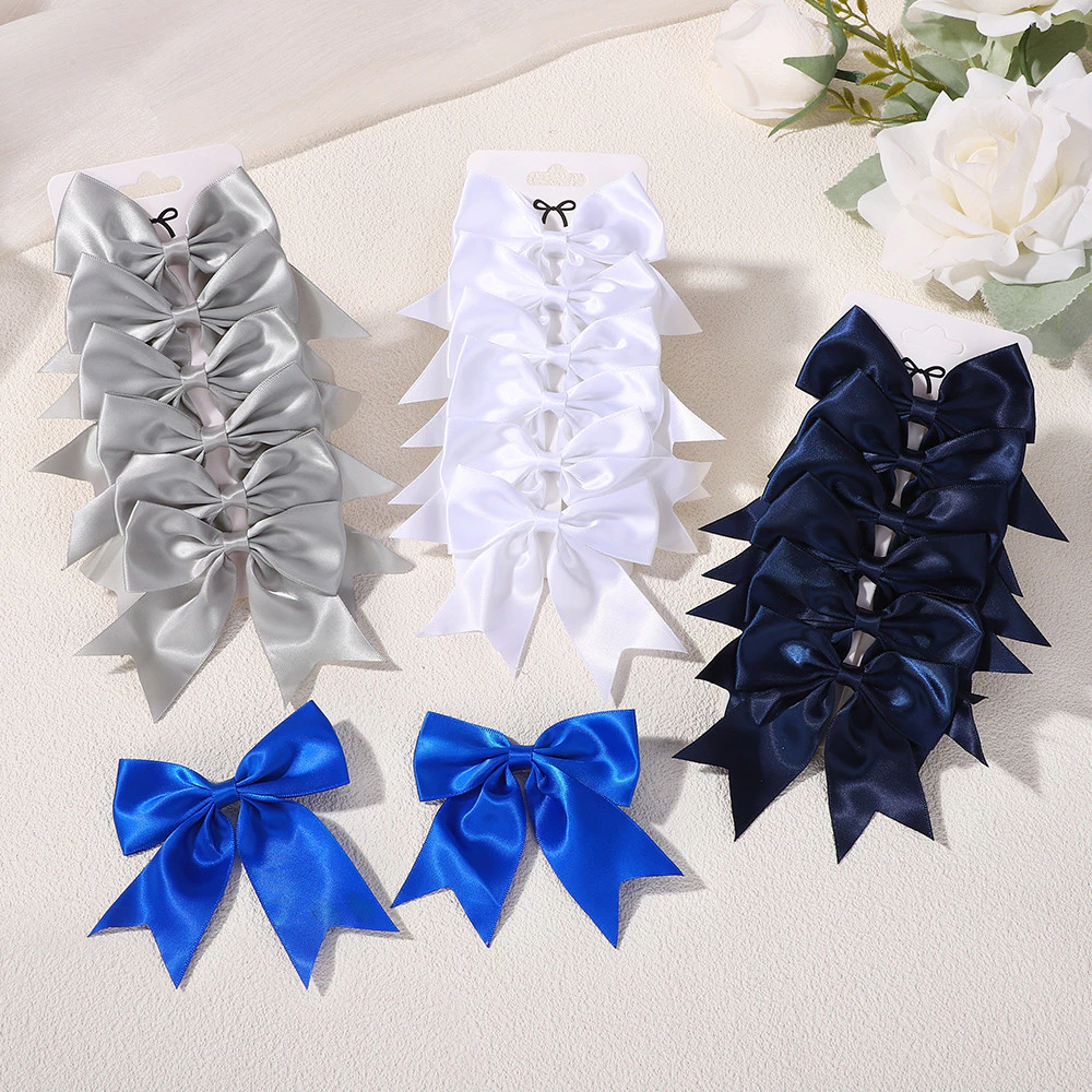 6 ชิ้น นิ้วน่ารักคราบโบว์ใหญ่คลิปผมสําหรับเด็กสาว Handmade Hairpins Barrettes Headwear อุปกรณ์เสริมผมขายส่ง thumbnail 7