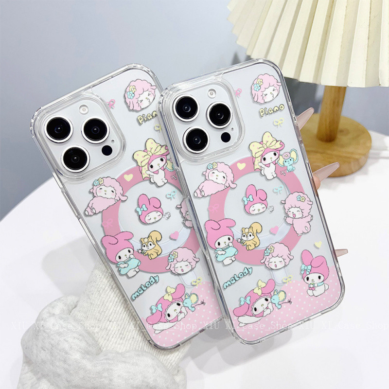 📑เข้ากันได้สำหรับ iPhone 16PROMAX เปลือกดูดแม่เหล็ เคสไอโฟน 16pro 13 14plus 15 PRO max 12 13pro 14promax 16p-JXYCK25