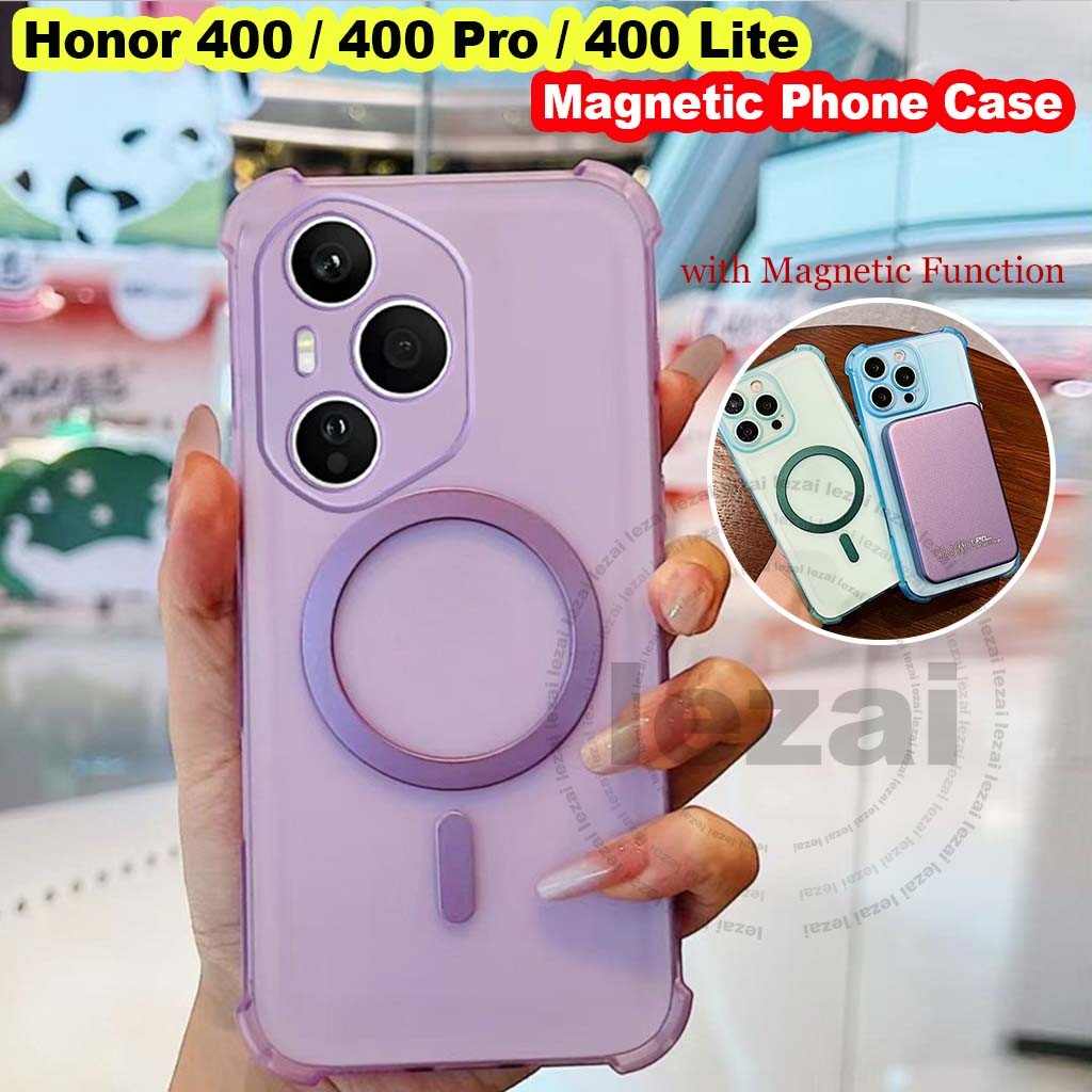 เคส Honor 400 Pro 400 Lite 5G Smart Honor400 Honor400Pro5G 400Smart เคสแม่เหล็กใหม่ Disign Clear กันกระแทก Matte Soft TPU ฝาหลัง