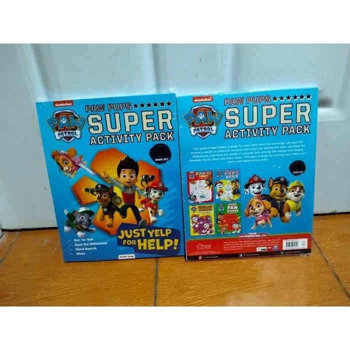 Paw Pups Super Activity Boxset (ชุด 4 เล่ม): Dot-to-Dot, Spot the Difference, Word Search & Maze