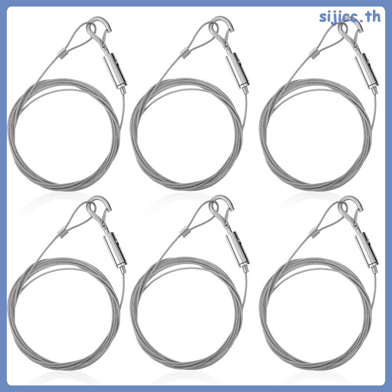 6pcs Picture Frame Wire Cord Ties Picture Frame Stainless Steel Frame Hanger Rope