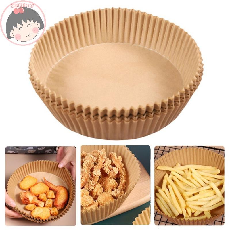 Gent Air Fryer กระดาษแบบใช้แล้วทิ้ง Liner Non-Stick Mat Steamer Round Paper Baking Mats EN