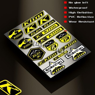 รถจักรยานยนต์ Sponsor KLIM โลโก้หมวกกันน็อคสติกเกอร์สะท้อนแส…