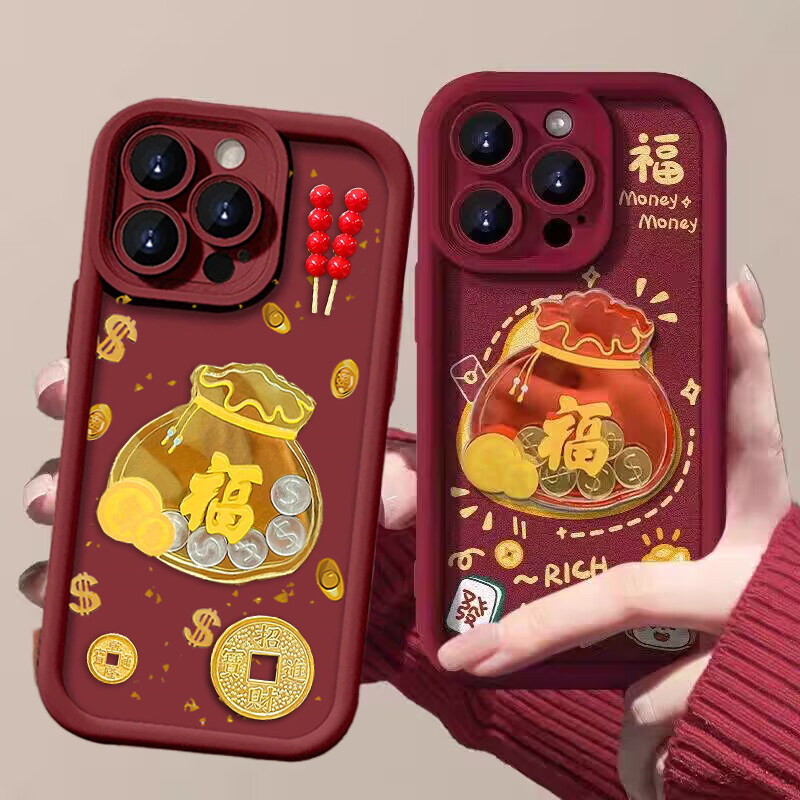 3D Lucky Gold เหรียญสําหรับ Samsung Galaxy J8 2018 J4 J6 Plus J7 Prime A05 A01 A13 A12 A22 A23 5G A5