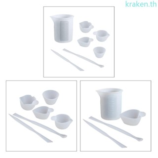 Kra ถ้วยตวงเรซิ่นผสมถ้วยกวนแท่งสีเหลวผสมกวน