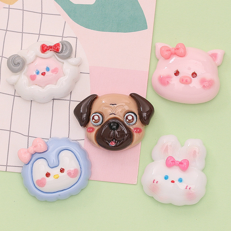 กระต่ายน้อยน่ารัก Jibitz ออกแบบ Piggy jibitz Charm Penguin Jibits designks DIY ครีมกาวออกแบบสําหรับเ