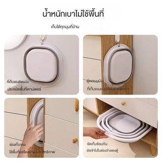 เตรียมจัดส่ง กะละมัง กะละมังพับได้ กะละมังซิลิโคนอเนกประสงค์ กะละมังล้างผักผลไม้ ซักผ้า ตั้งแคมป์ กะละมังแบบพกพา