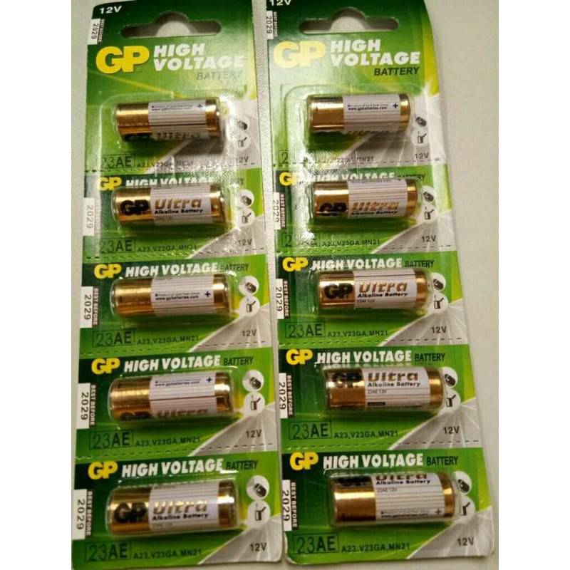 Alithai GP Battery ถ่าน Alkaline Battery 12V. รุ่น GP23AE / A23S / A23L / L1028 (1 แพ็ค 5 ก้อน)