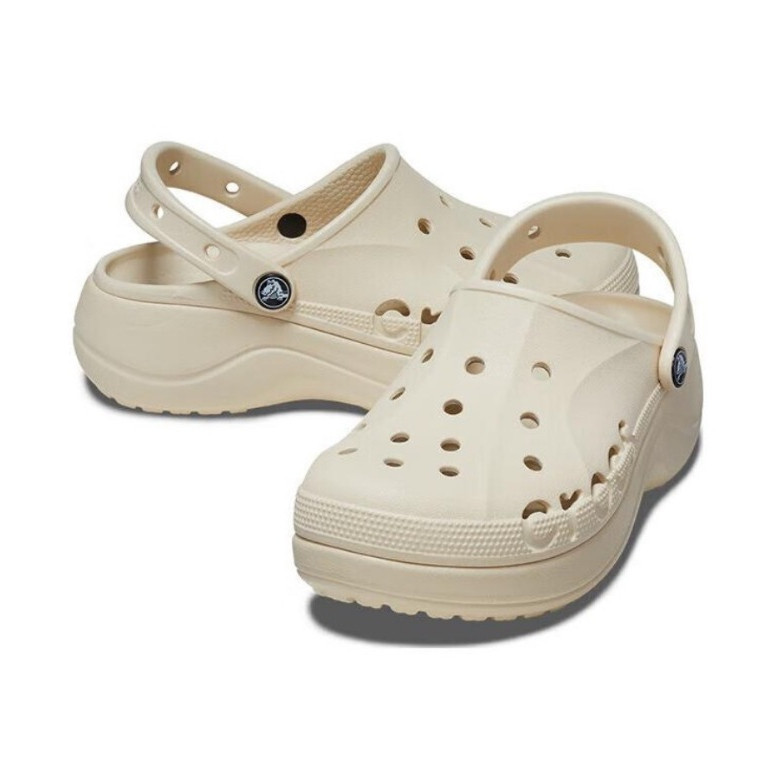 CROCS รองเท้าลำลองผู้หญิง BAYA PLATFORM CLOG รุ่น 20818611S - WINTER WHITE/BONE