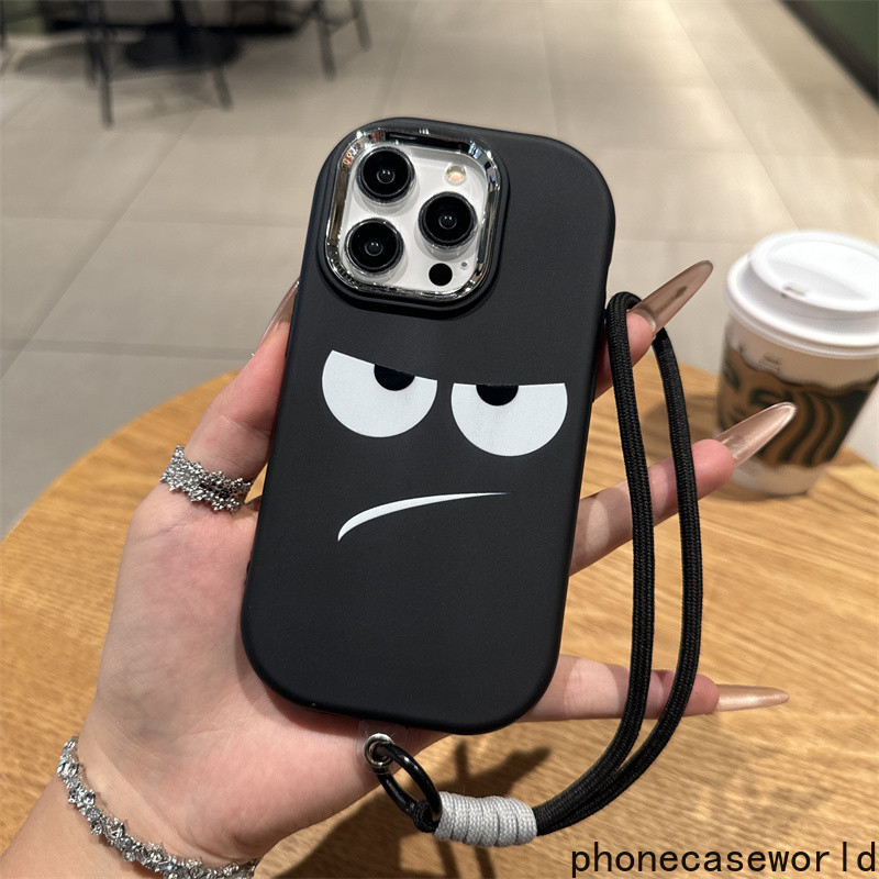 เหมาะสำหรับ iPhone11 12 13 14 15 16Pro PromaxXSMAX 8P Xr เคสโทรศัพท์มือถือกันตกจากที่สูงที่มีลวดลายโกรธสร้างสรรค์