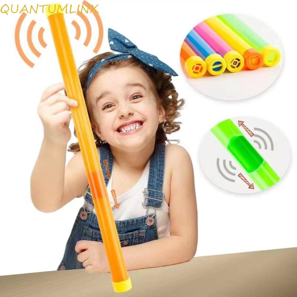 Quantuml สนุกเสียงรบกวน Stick ของเล่น, Prank Spoof พลาสติกฮาโลวีน Sound Stick,ตลกผายลมหลอด DIY Handmade Groan Tube แปลก Call Sound Tube Haunted House Layout Props