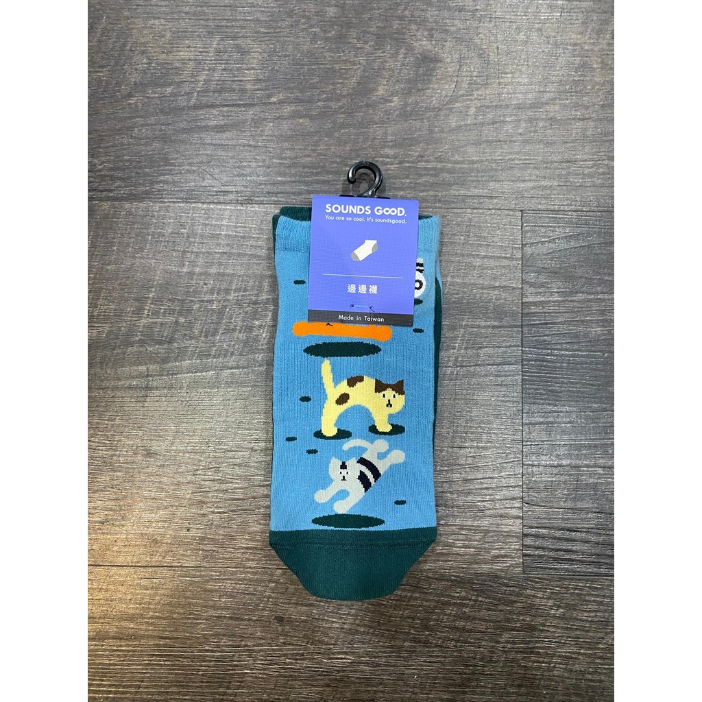 SOUNDSGOOD SOCKS  SIDE SOCKS [CAT HAIRCUT] (ANKLE)