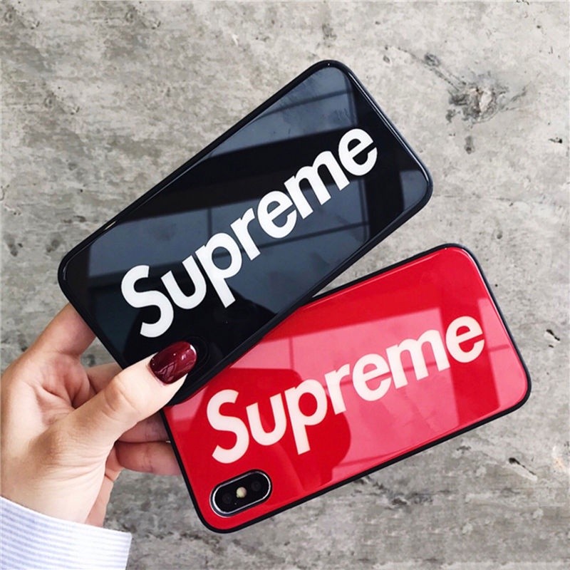 (ราคากำลังจะสูงขึ้น)SUPREMEแขนสั้นSUPREMEApplese2เคสโทรศัพท์มือถือiPhone11แก้วSupremetideยี่ห้อx67plusชายxrฮาร์ด8pเทรนด