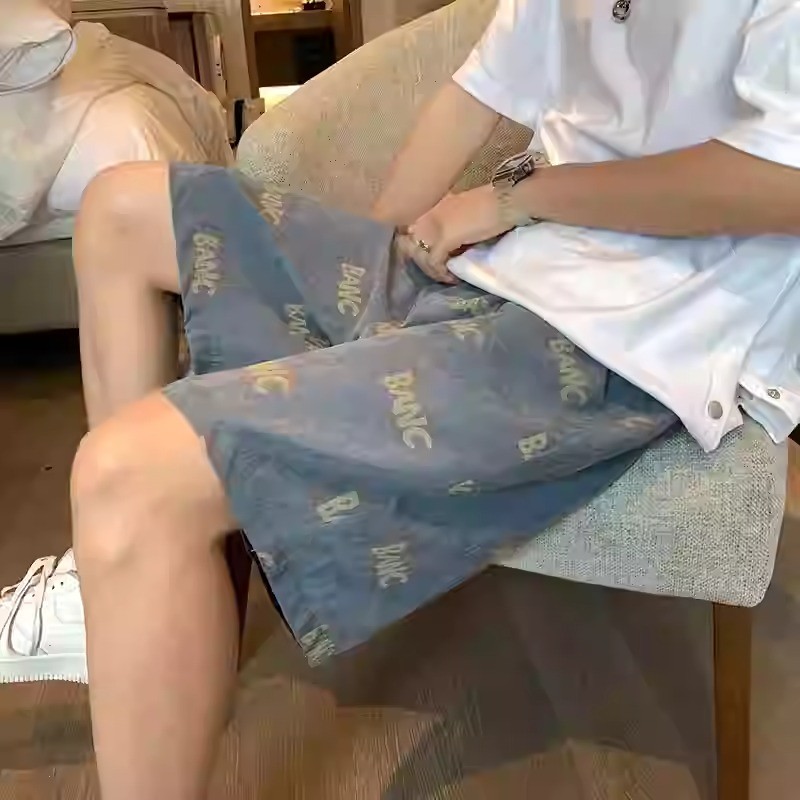 KINGMEN กางเกงขาสั้น BANQ ยางยืด พิมพ์ลาย ใส่สบาย ( เอว 26-34 ) พร้อมส่งทันที ราคา ถูกที่สุด ดีลบีเคเค แกลเลอรีภาพที่ 9