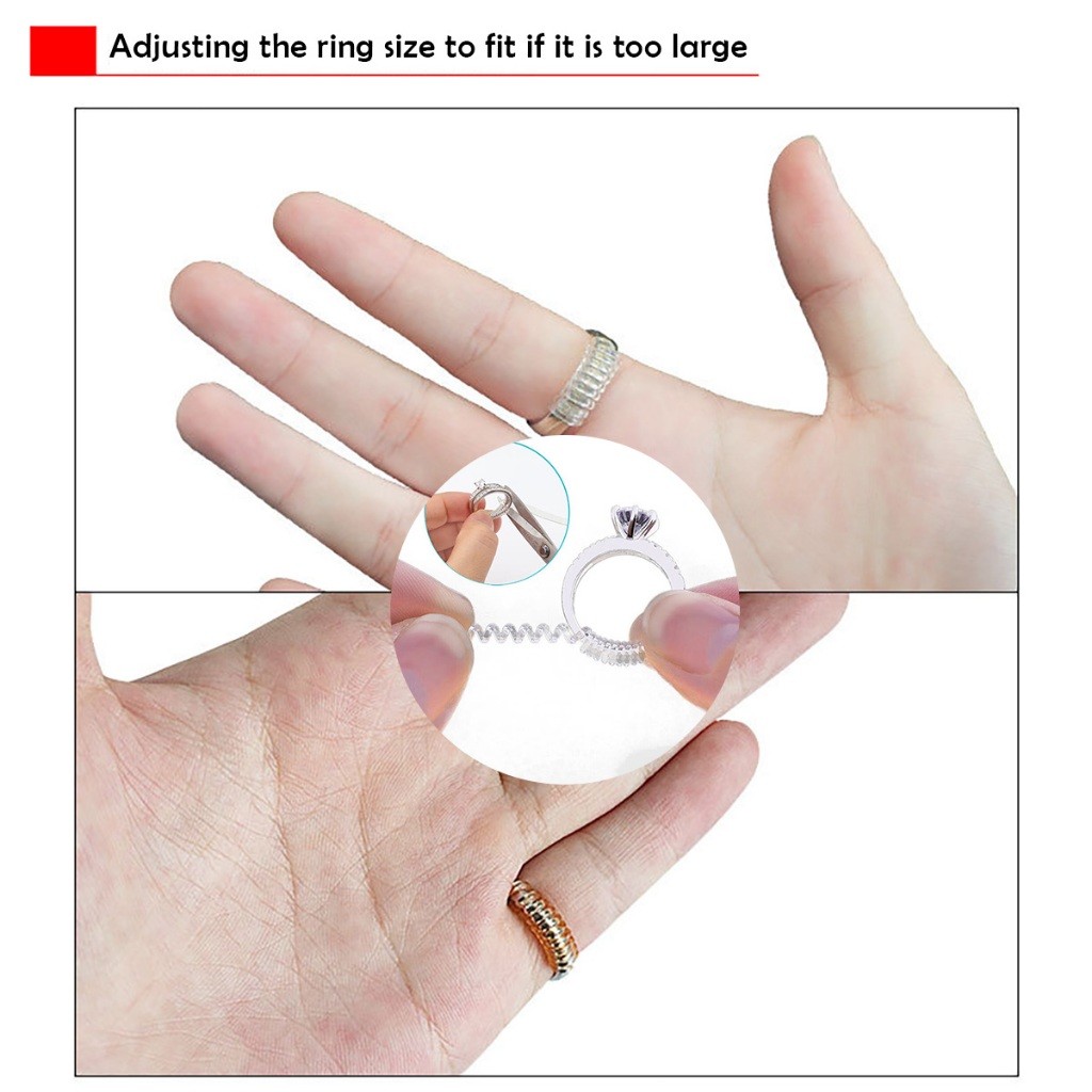 ร้านอยู่ที่ไทย 5ชิ้น 🔥ลดไซส์แหวน🔥ยาว10ซม.ที่ปรับแหวนหลวม เหมาะกับแหวนกว้าง1-3MM Ring Minimizer - รูปที่ 7