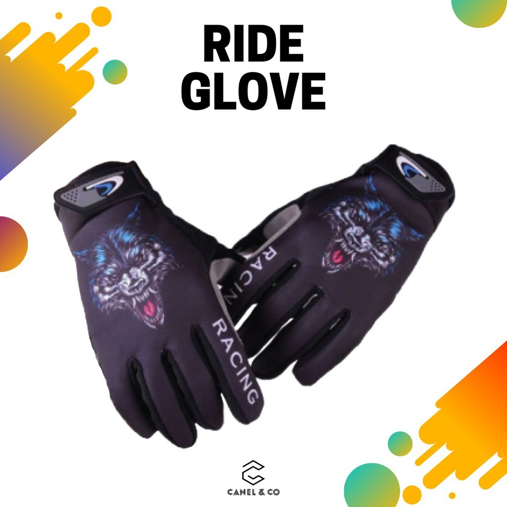 CANEL & CO หน้าจอสัมผัส Sarung Tangan มอเตอร์ Racing มือถุงมือ Biker ขี่จักรยานถุงมือ Motosikal รถจั