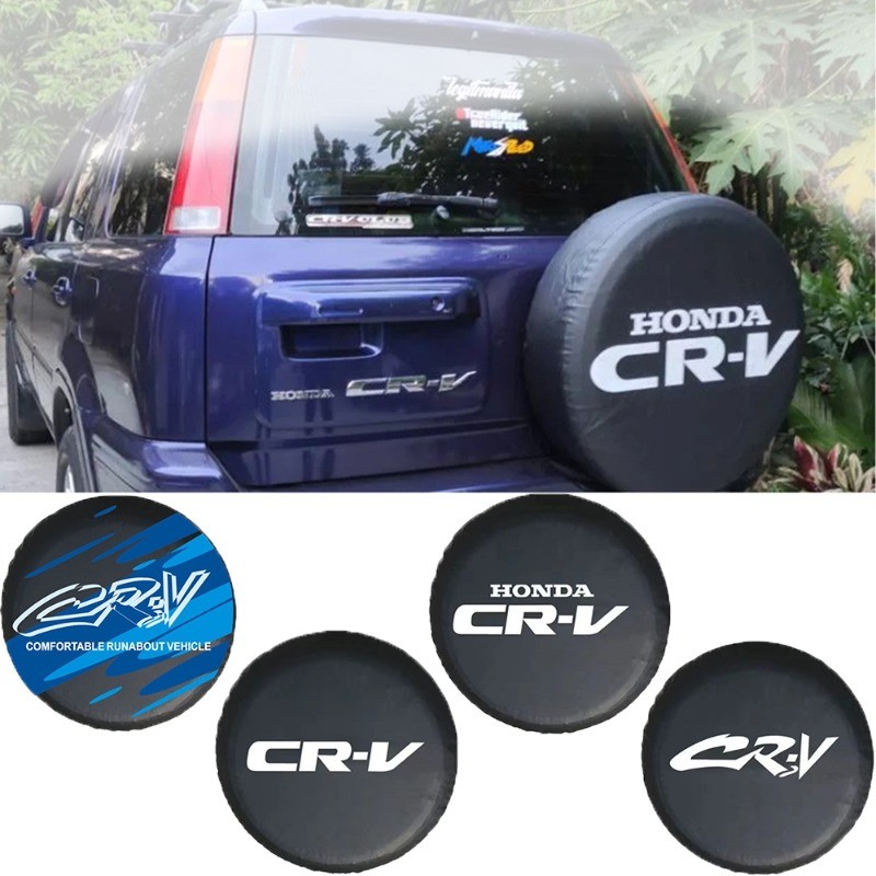 Honda CRV CR-V 14 หรือ 15 นิ้วหนังยางอะไหล่ฝาครอบยางอะไหล่ฝาครอบป้องกันอุปกรณ์เสริมในรถยนต์