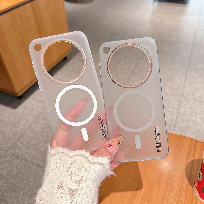 สําหรับOPPOค้นหาX8S Plus X8 Ultra X8 Pro Reno 14 13F 12FกรณีMatteโปร่งใสแม่เหล็กชาร์จไร้สายHardกันกร