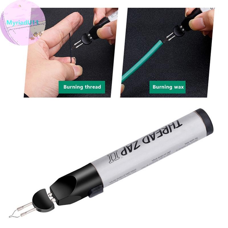MyriadU 1 PC Burning Line ปากกาสําหรับ Burner แบตเตอรี่ดําเนินการ Trim Burn และ Melt ด้ายไฟฟ้าบัดกรีเหล็ก Fast เชื่อม Crayon TH