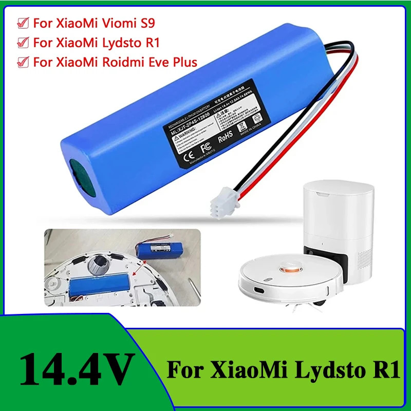 Xiaomi Lydsto R1 Viomi S9 1C 1A 2 Pro Rodmi Eve Plus Li-Ian แบตเตอรี่ 6500mAh
