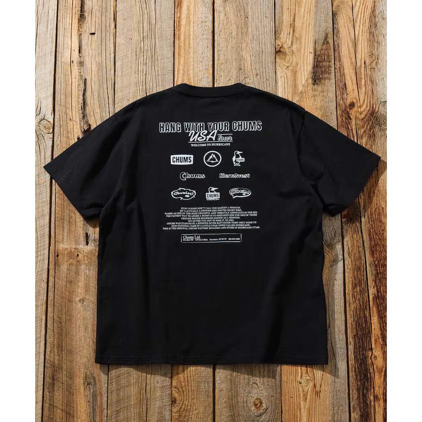 ขายร้อน CHUMS x FREAKS STORE เสื้อยืดสำหรับผู้ชายและผู้หญิง ลายพิมพ์เฉพาะ 25SS 0651