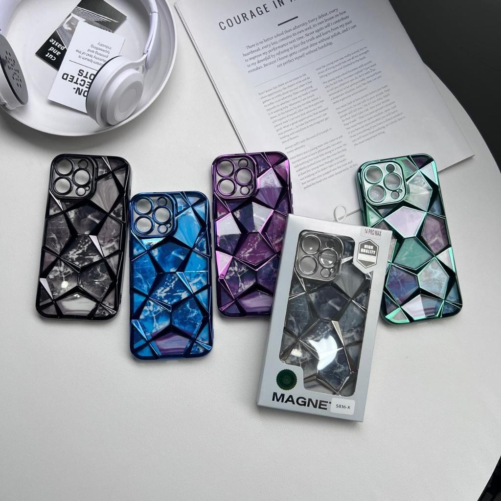 เคสหินอ่อนคริสตัล IPH 13 PRO • 13 PRO MAX •12 • 12 PRO • 12 PRO MAX • 11 • 11 PRO • 11 PRO MAX • X •