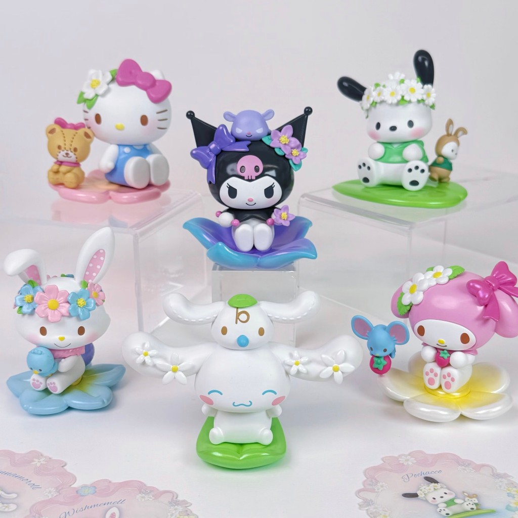 Sanrio Flower Intent Series มินิฟิกเกอร์6 ชิ้น