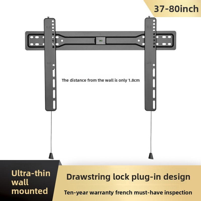 ขายึดทีวีบางเฉียบเหมาะสําหรับ Samsung Xiaomi Sony Huawei Hisense 55/75/85/86 นิ้วขายึดติดผนัง