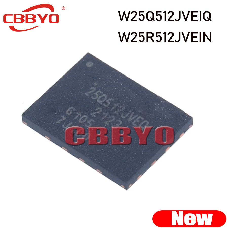 1 ชิ้นใหม่เอี่ยม W25R512JVEN W25R512JVEN W25Q512JVEIQ WSON-8 25R512JVEIN W25R512JVEN