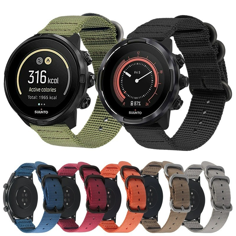 SUUNTO Suunto9 สายไนลอน SUUNTO 7 SUUNTO baro ความเร็ว Optoelectronics Expedition D5 สายรัดข้อมือแบบถ