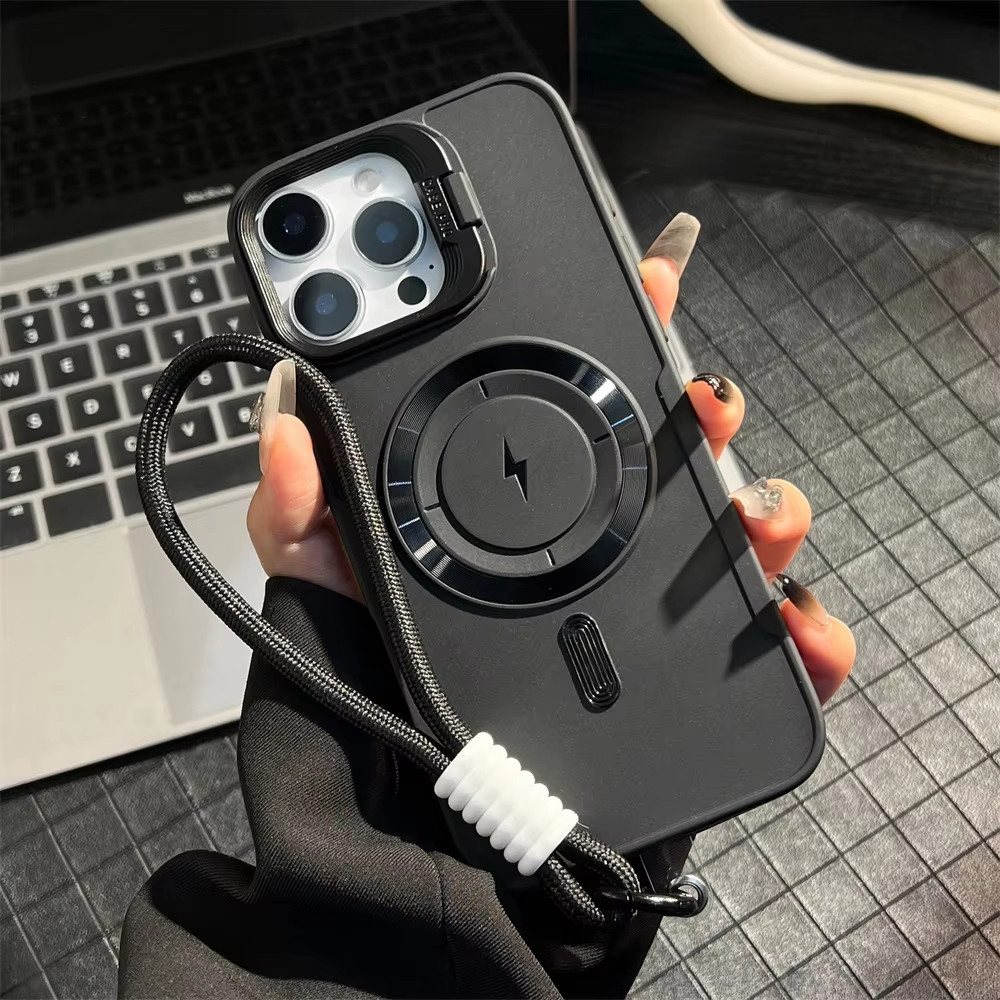 ไร้สายชาร์จกันกระแทกวางป้องกันปกหลัง for iPhone 17 Air 16 รูปที่ 4