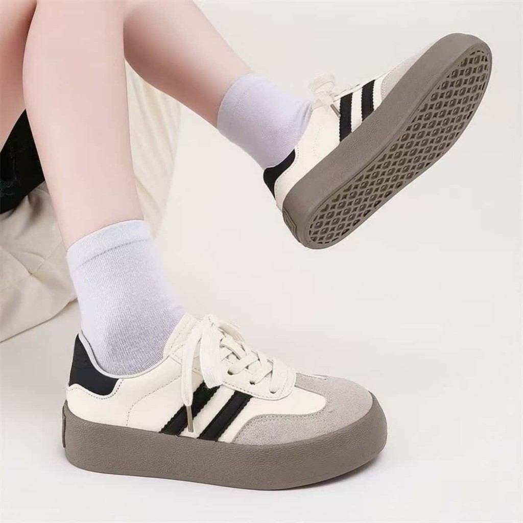 (มาใหม่) รองเท้ามัลติฟังก์ชันวินเทจ all-match รองเท้าผ้าใบสตรีลำลอง ดีไซด์สวยและใส่สบาย ไซส์ 36-45 - รูปที่ 5