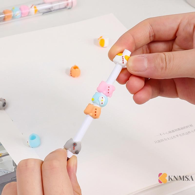 KNMSA] Neutral Pen Cute fodding Pen DIY Beaded Signature Pen Student High Value Press Pen คอเต่า นิสัยนค