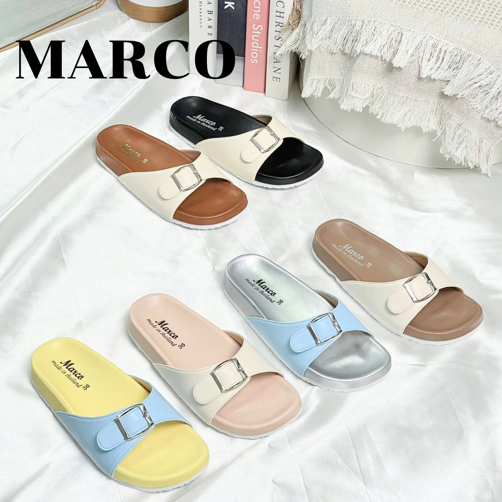 รองเท้าแตะ แบรนด์ MARCO รุ่น G1005 คาดเข็มขัด หนังนิ่ม thumbnail 4
