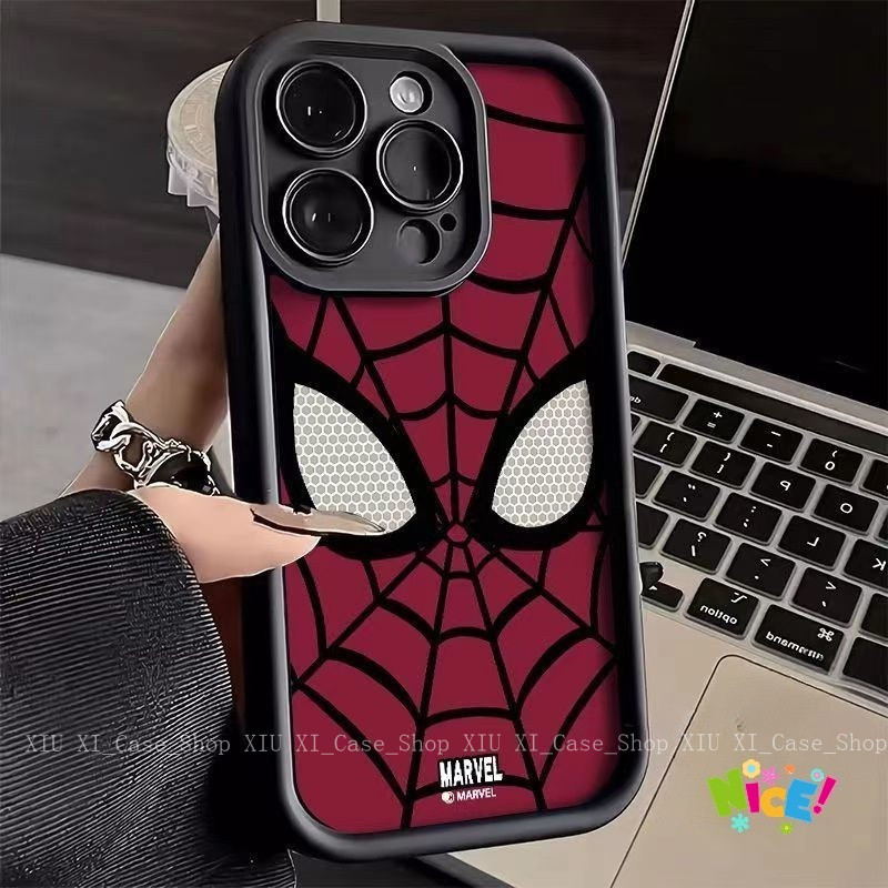 🔥Bov🔥แบรนด์แฟชั่น Marvel Cool กรณีโทรศัพท์หล่นสำหรับ iPhone 13 15 16 7Plus 14 12 11 Pro MAX 8 7 6S Plus X XR XS MAX
