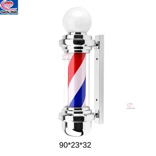 พร้อมส่ง ไฟหมุนร้านเสริมสวย barber วินเทจ ไฟหมุน ไฟร้านเสริมสวย ไฟร้านตัดผม เสาไฟ LED hair salon