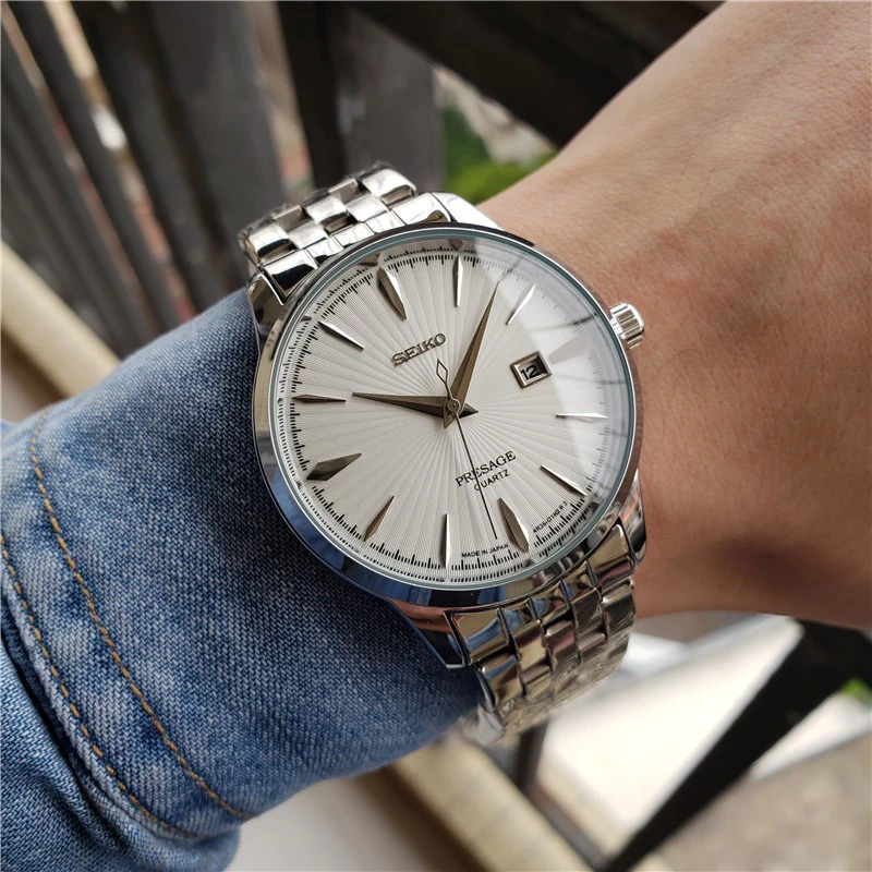 SEIKO ชายญี่ปุ่น Astron Series Pilot Endurance Fine Crown Blue Lion Grand Seiko Gs อย่างเป็นทางการ SpringDrive สแตนเลสนาฬิกาผู้ชายหน้าปัดขนาดใหญ่ส่องสว่าง