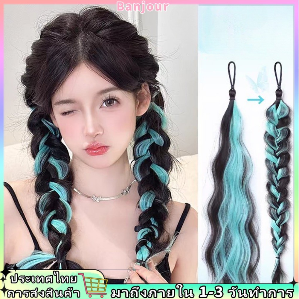 ผู้หญิงธรรมชาติเน้นสีไขลานดอกไม้หน่อวิกผมจําลองเพิ่มปริมาณผม