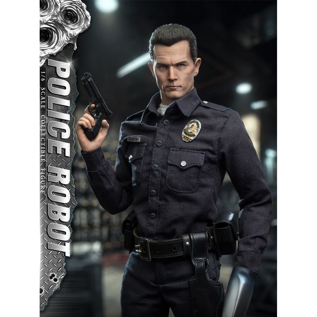 ยี่ห้อใหม่ของแท้ PRESENT ของเล่น PT-sp62 หุ่นยนต์ตํารวจ T1000 Action Figure 1/6 รูปของสะสม