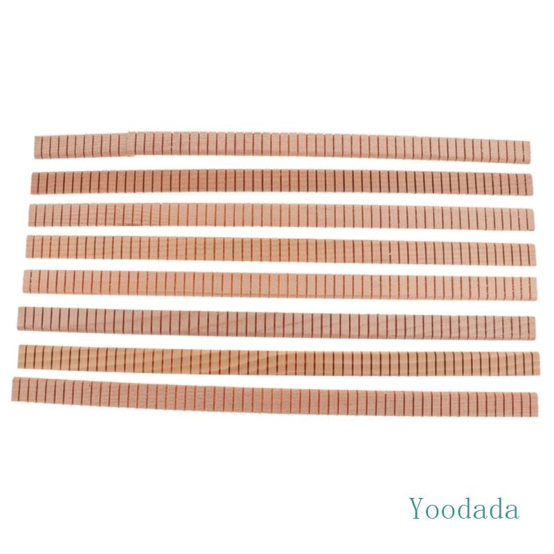 Yoo 8 ชิ้นกีตาร์ Inlay กีตาร์ตกแต่ง Inlay Strips กีตาร์ Binding แถบกีตาร์