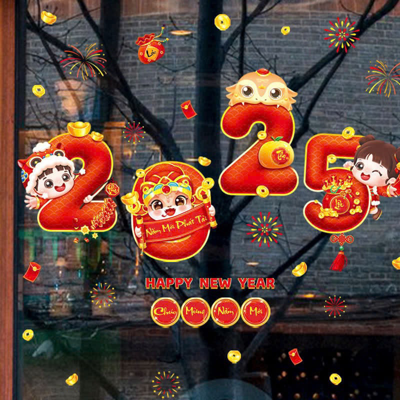 STATIC ELECTRIC DECAL STICKER สติ๊กเกอร์ติดกระจก AT TI VIETNAM 2025